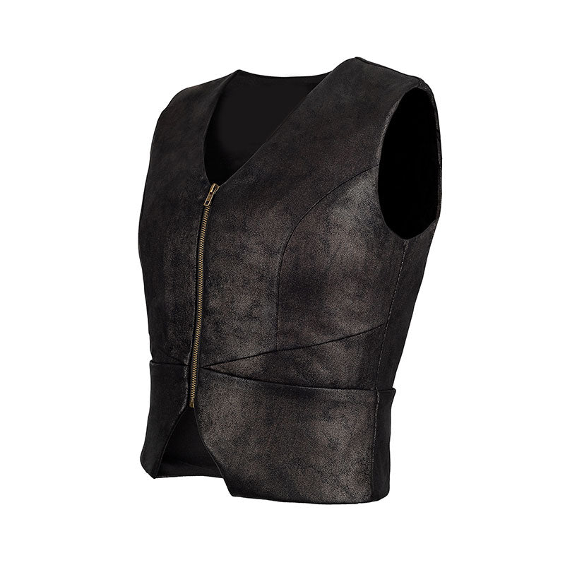 "Fire" Faux Leather Shooting Vest