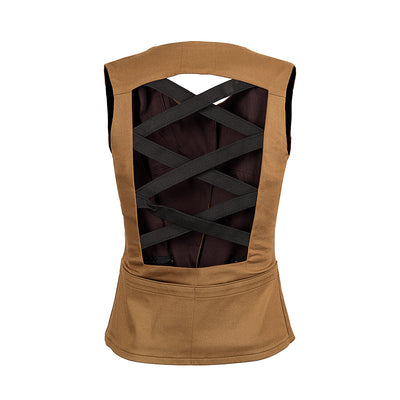 "Tempest" Stretch Twill Shooting Vest w/Asymmetrical Zipper